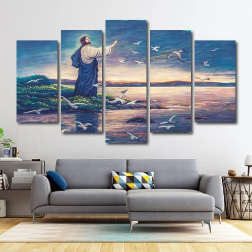 Tranh treo tường chúa giêsu và đàn chim