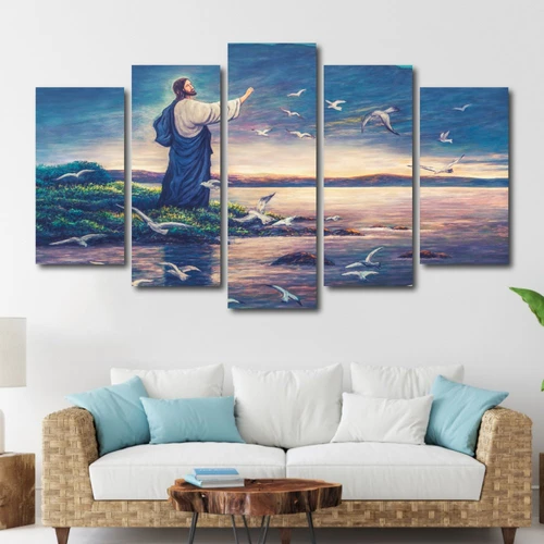 Tranh treo tường chúa giêsu và đàn chim