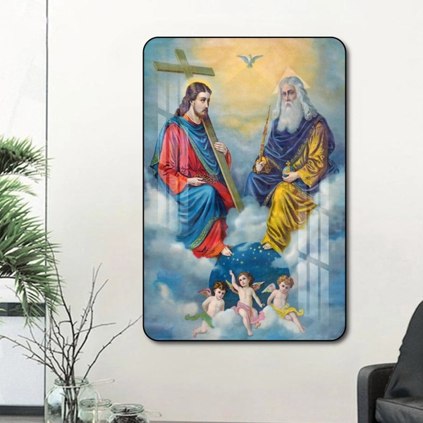 Tranh treo tường chúa giêsu và những thiên thần nhỏ