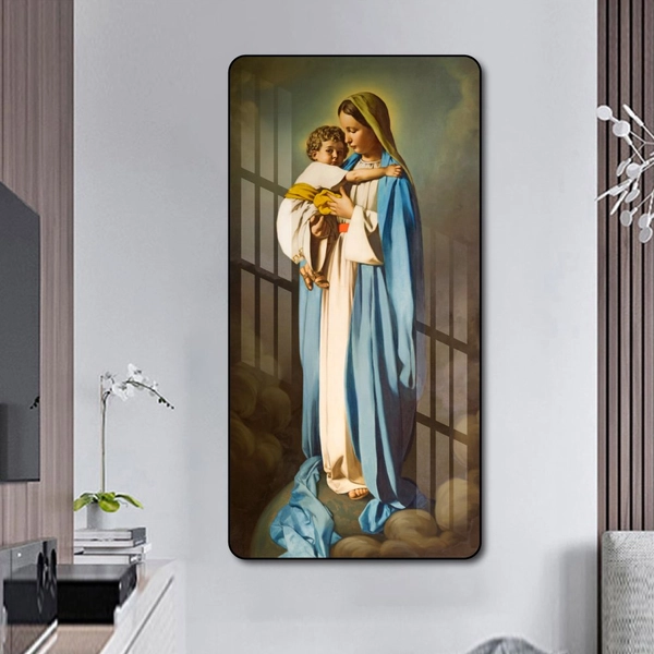 Tranh treo tường mẹ maria bế hài nhi 3