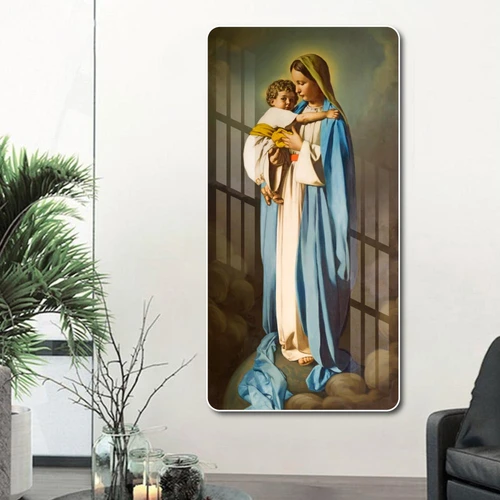 Tranh treo tường mẹ maria bế hài nhi 3