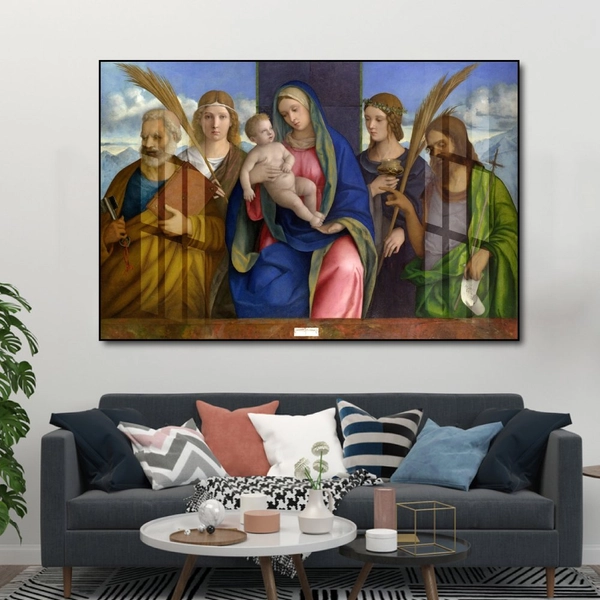 Tranh treo tường mẹ maria bế hài nhi 4