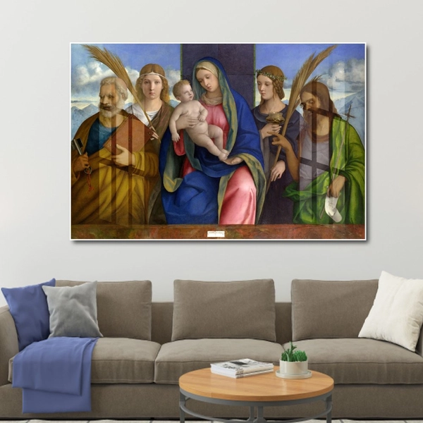 Tranh treo tường mẹ maria bế hài nhi 4