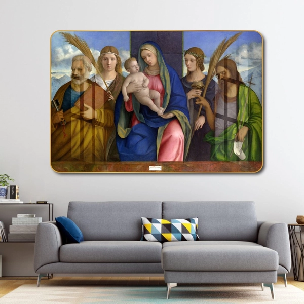 Tranh treo tường mẹ maria bế hài nhi 4