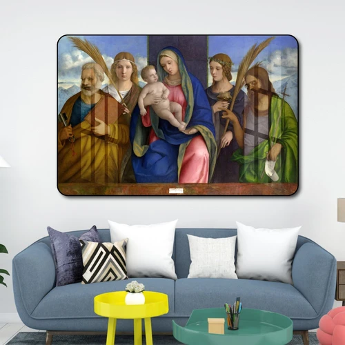 Tranh treo tường mẹ maria bế hài nhi 4