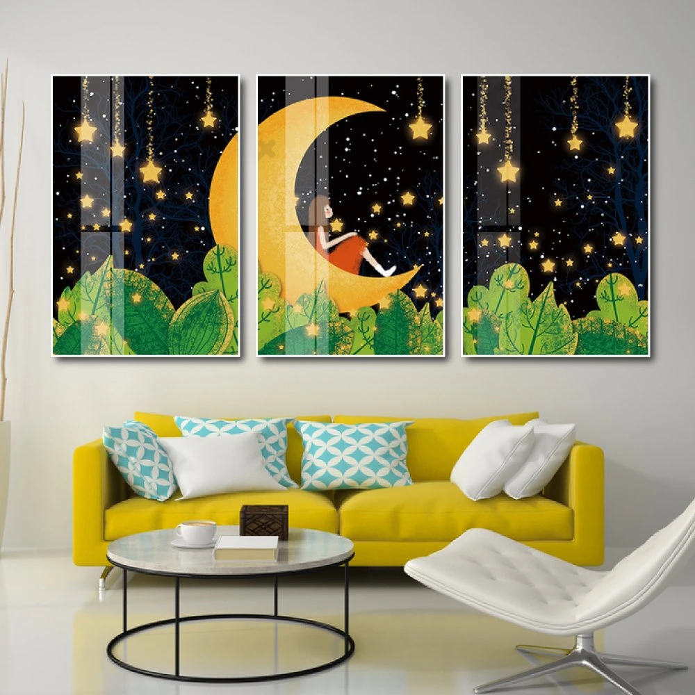 Tranh treo tường đêm trăng sao