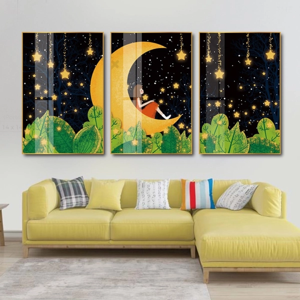 Tranh treo tường đêm trăng sao