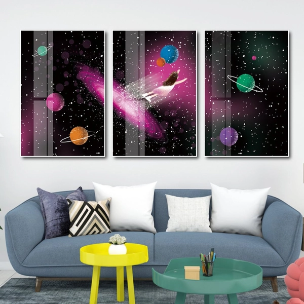 Tranh treo tường hành tinh của bé