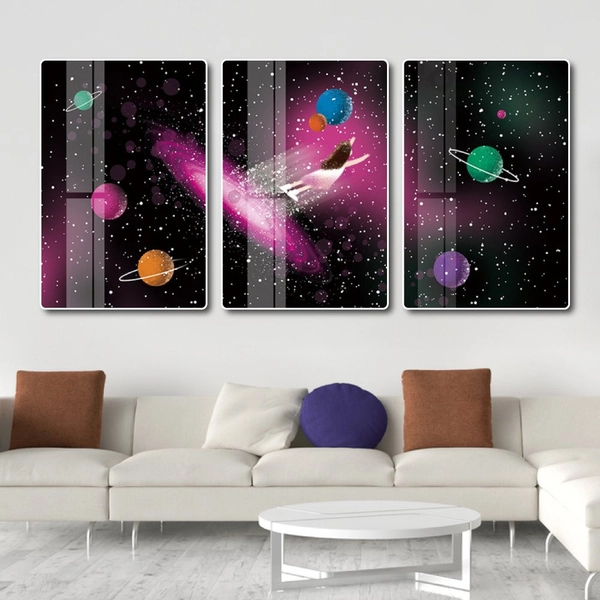 Tranh treo tường hành tinh của bé