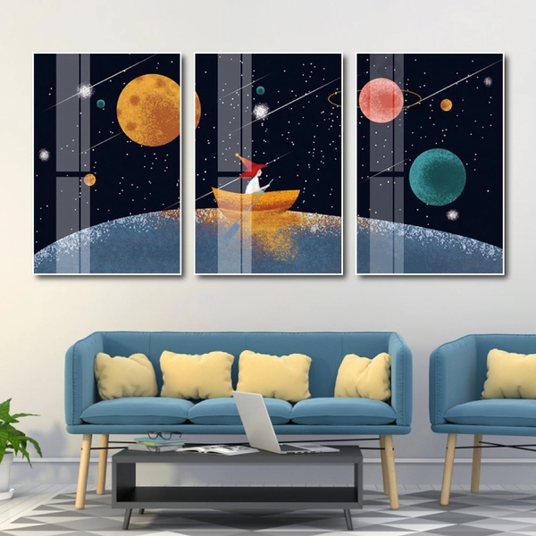 Tranh treo tường hành tinh của bé