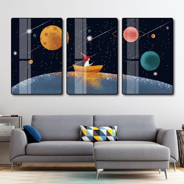 Tranh treo tường hành tinh của bé