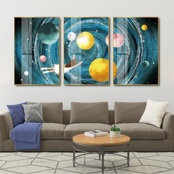 Tranh treo tường hành tinh của bé