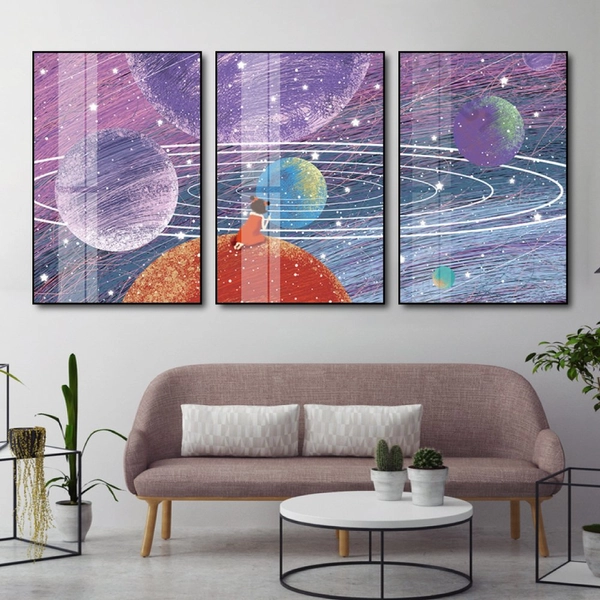 Tranh treo tường hành tinh của bé