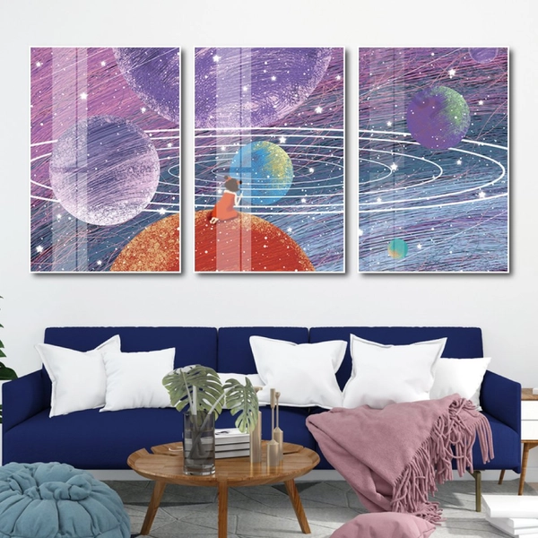 Tranh treo tường hành tinh của bé