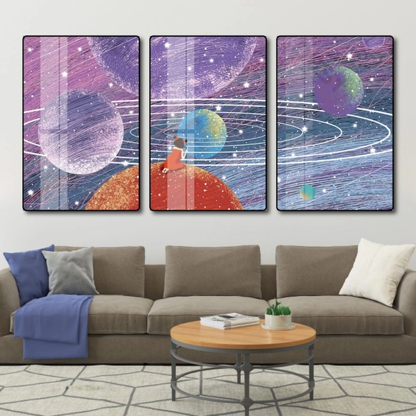 Tranh treo tường hành tinh của bé