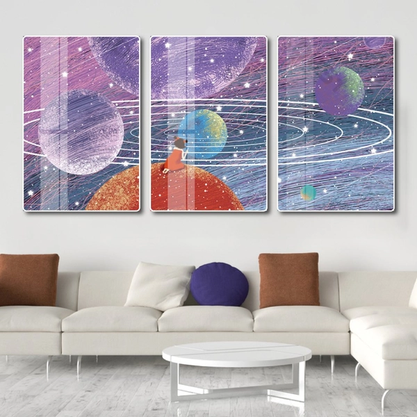 Tranh treo tường hành tinh của bé