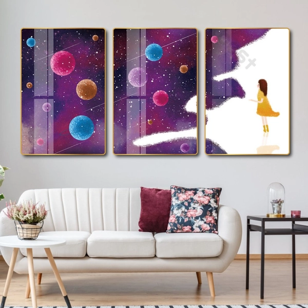 Tranh treo tường hành tinh của bé