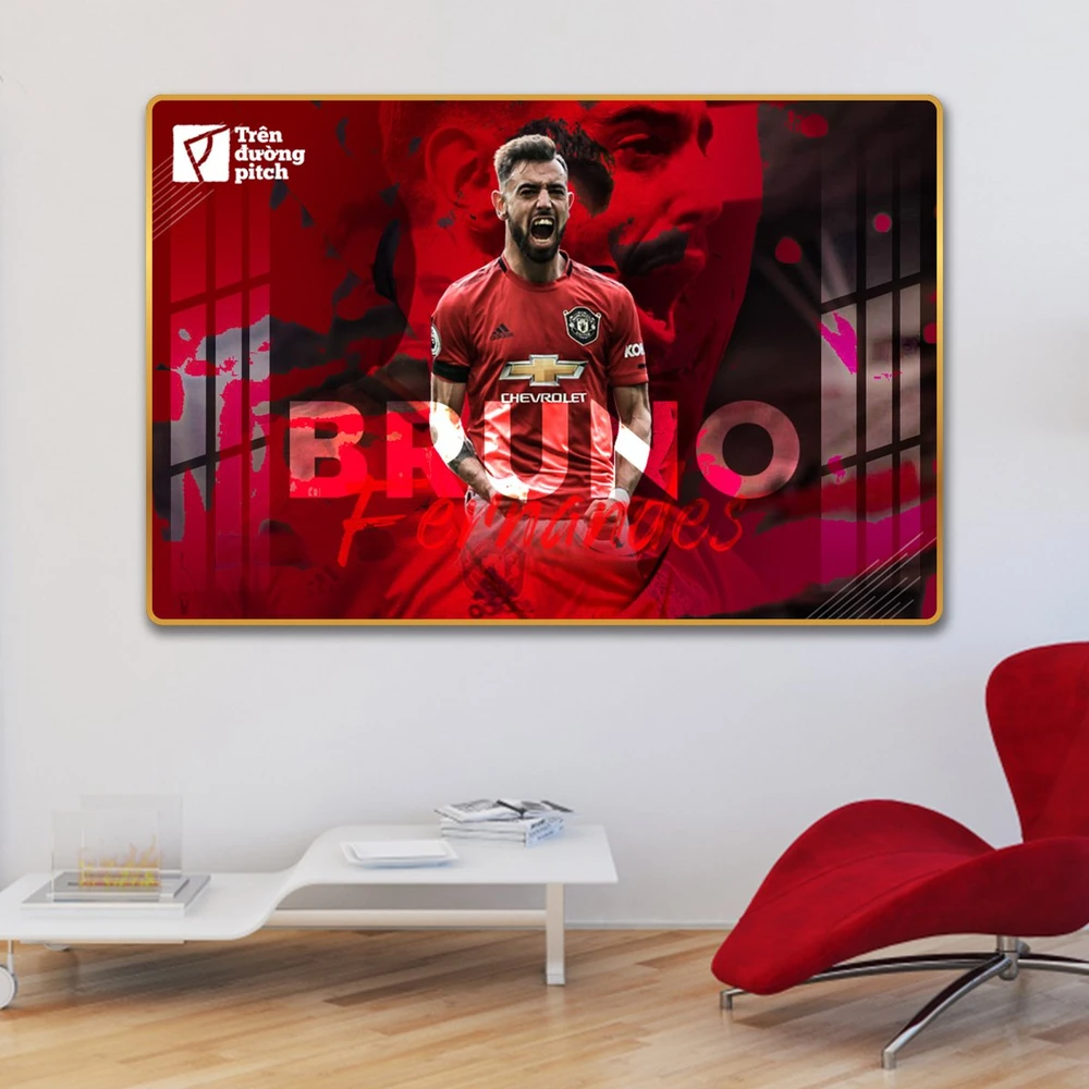 Tranh treo tường cầu thủ  Bruno Fernandes