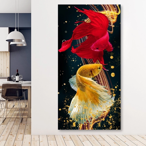 Tranh treo tường 1 tấm cá nghệ thuật