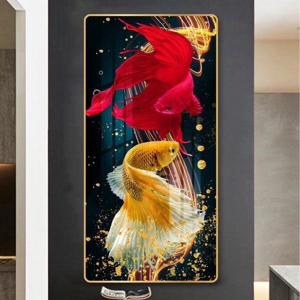 Tranh treo tường 1 tấm cá nghệ thuật