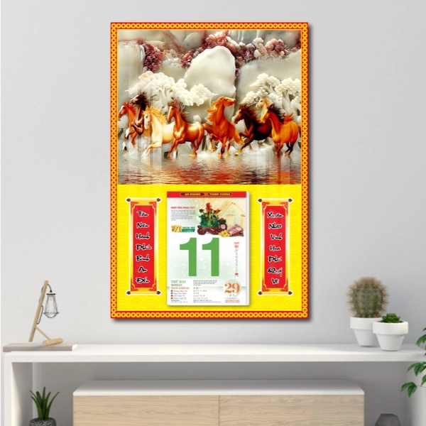 Lịch treo tường mã đáo thành công