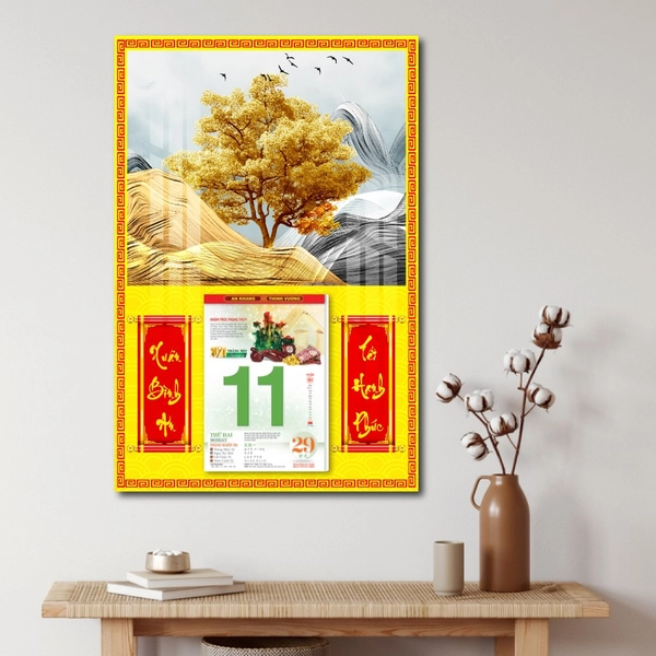 Lịch treo tường cảnh rừng vàng