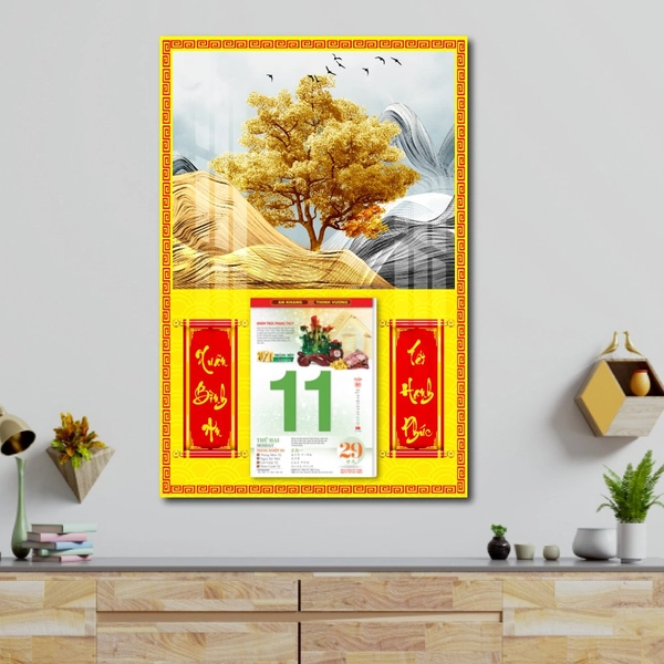 Lịch treo tường cảnh rừng vàng