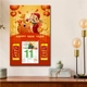 Lịch treo tường happy new year ông thần tài và cá chép
