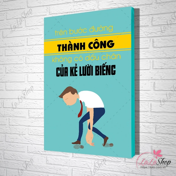 Tranh văn phòng trên bước đường thành công không có dấu chân của kẻ lười biếng