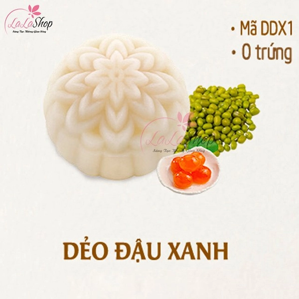 (DDX) Bánh Trung Thu Kido Dẻo Đậu Xanh Hạt Dưa 0 trứng 150g