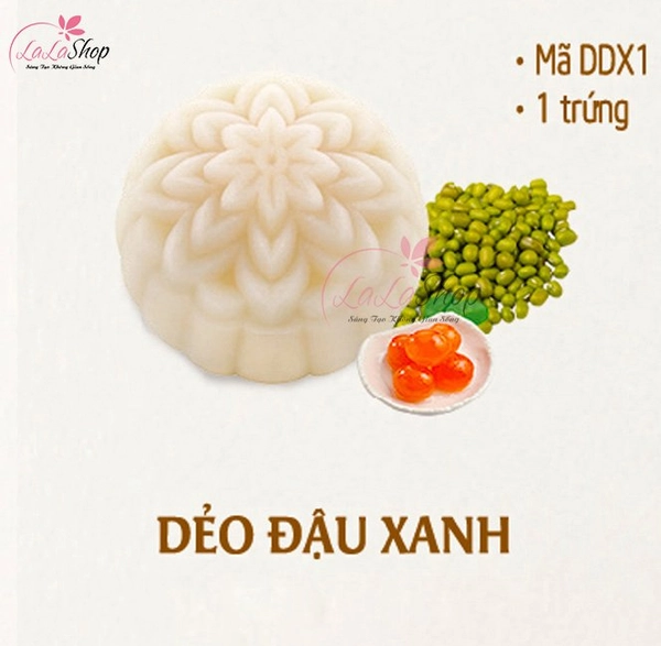 Bánh Trung Thu Thọ Phát Dẻo Đậu Xanh 1/2 Trứng 150g (DDX1)