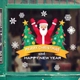 Decal Trang Trí Noel Ông Già Noel Và Cây Thông Xanh Mẫu 1