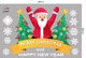 Decal Trang Trí Noel Ông Già Noel Và Cây Thông Xanh Mẫu 1