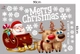 Decal Trang Trí Noel Ông Già Noel Và Chú Tuần Lộc Mẫu 1