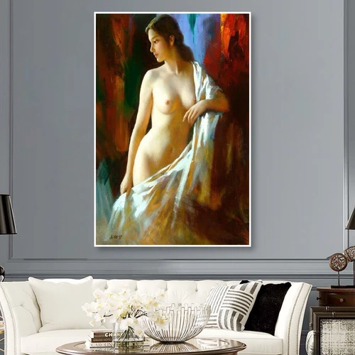 Tranh treo tường thiếu nữ khỏa thân 02