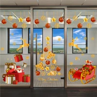 Combo decal trang trí noel Cây Thông Vàng Và Những Hộp Quà Mẫu 2