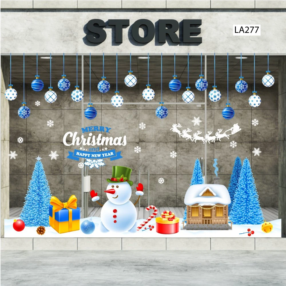 Combo decal trang trí noel Merry Christmas Và Cây Thông Xanh 2023