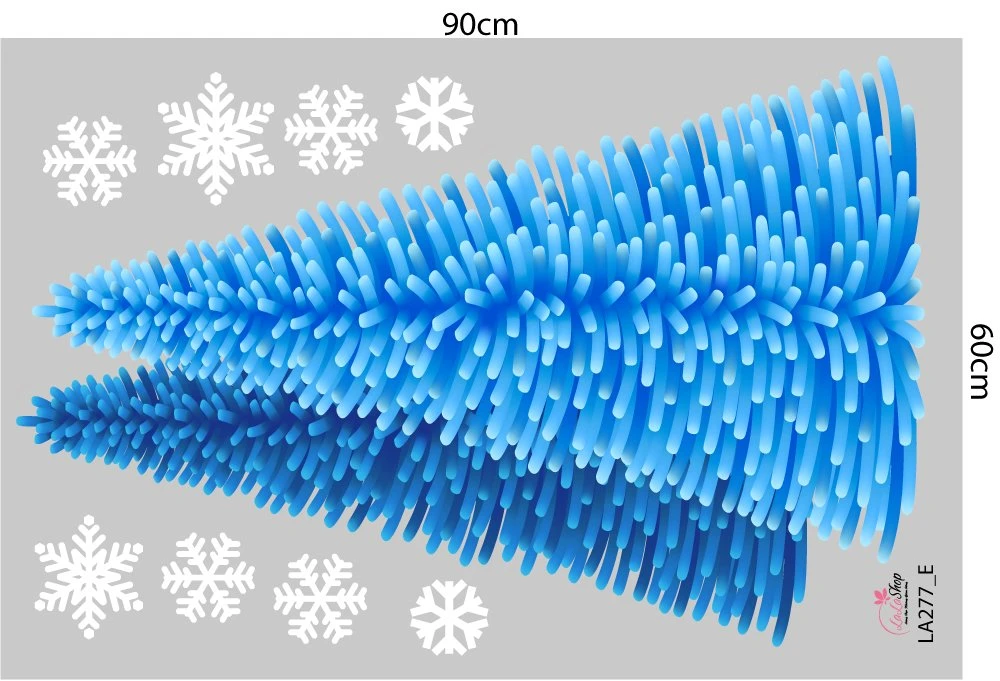 Combo decal trang trí noel Merry Christmas Và Cây Thông Xanh 2023