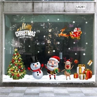 Combo decal trang trí noel Ông Già Noel Và Những Người Bạn