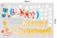 Decal Trang Trí Noel Merry Christmas Mẫu 1