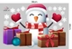 Combo Decal Trang Trí Noel Người Tuyết Vui Vẻ Và Những Hộp Quà