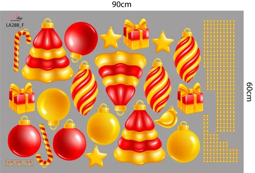 Combo Decal Trang Trí Noel We Wish You A Merry Christmas 2023