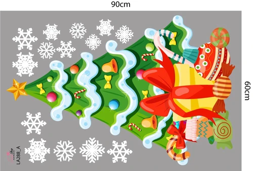 Combo Decal Trang Trí Noel We Wish You A Merry Christmas 2023