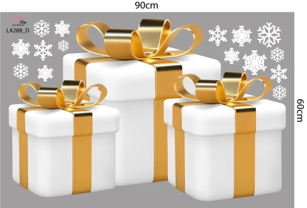 Combo Decal Trang Trí Noel We Wish You A Merry Christmas