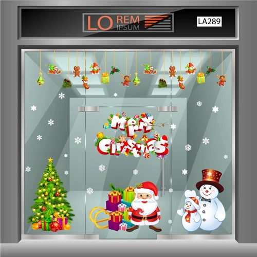 Combo Decal Trang Trí Noel Merry Christmas Và Ông Già Noel 2023