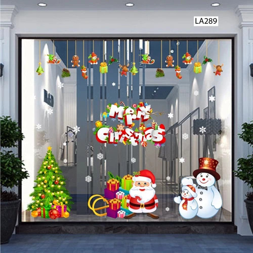 Combo Decal Trang Trí Noel Merry Christmas Và Ông Già Noel 2023