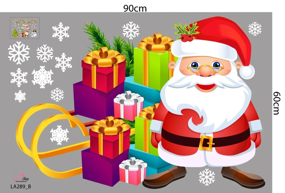 Combo Decal Trang Trí Noel Merry Christmas Và Ông Già Noel 2023