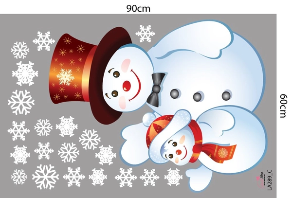 Combo Decal Trang Trí Noel Merry Christmas Và Ông Già Noel