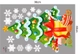 Combo Decal Trang Trí Noel Ông Già Noel Và Những Người Bạn Vui Vẻ