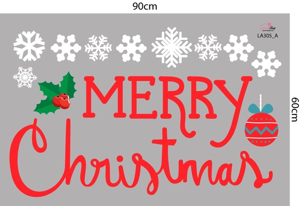 Combo Decal Trang Trí Noel Ông Già Noel Và Tuần Lộc